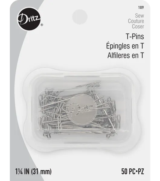 Shop Dritz 1-1/16 Curved Coiless Safety Pins, 50 Pc Pins, Needles