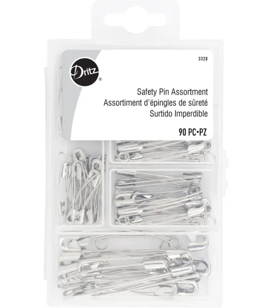 Dritz Curved Safety Pins, Assorted Sizes, 90 pc by Joann