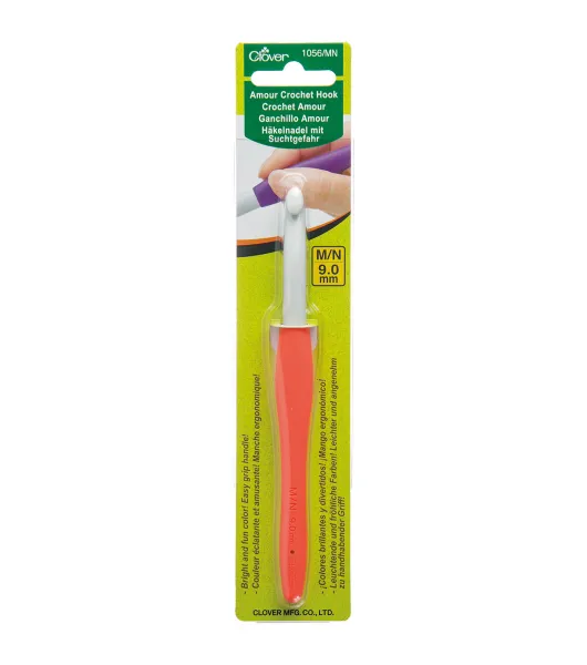 Clover Soft Touch Steel Crochet Hook Size 12 .60mm by Clover