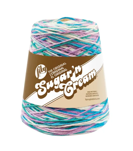 Lily Sugar'n Cream Yarn - Cones-Beach Ball Blue