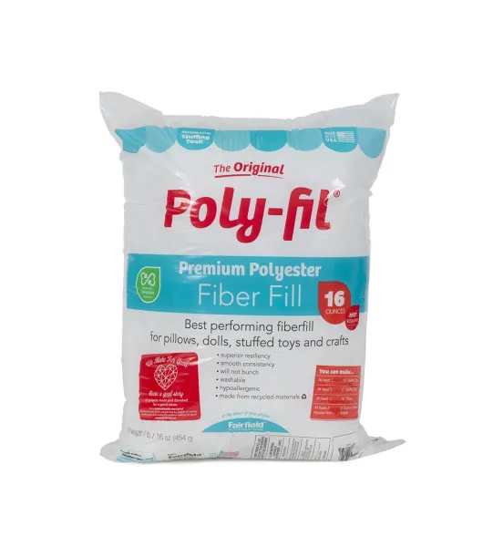 Poly-Fil Premium Polyester Fiber Fill 16oz bag by Poly-Fil