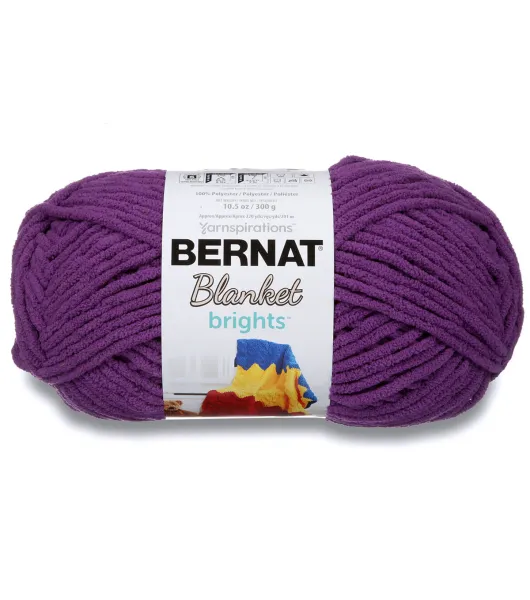 Lot of 4 - Yarnspirations Bernat Blanket Brights Yarn, 10.5oz 220yds -  Dutch Goat