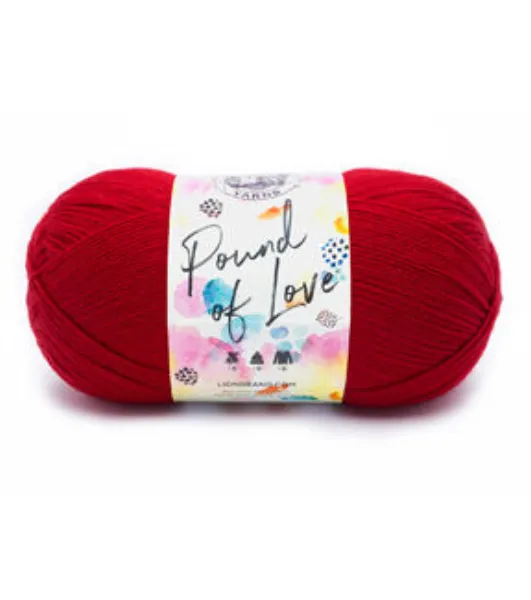 Red Heart With Love - Yarn, bubble gum. Colour: pink