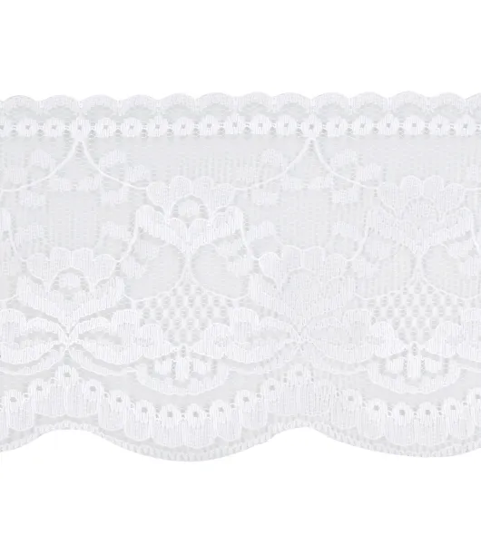 Simplicity Flat Lace Trim White