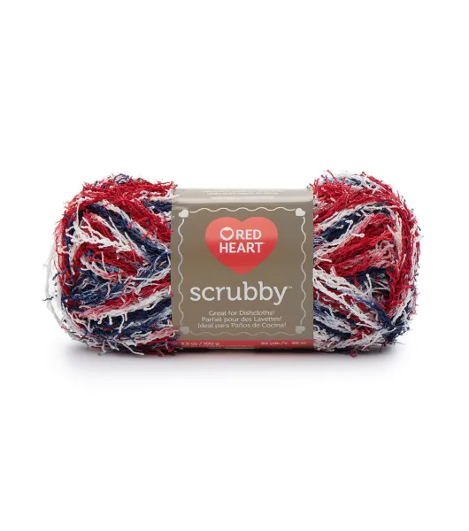  Red Heart Scrubby Yarn – Polyester Specialty Yarn – Americana