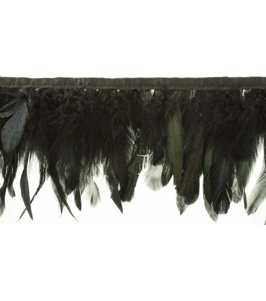 Simplicity 6'' Ostrich Feather Boa Black