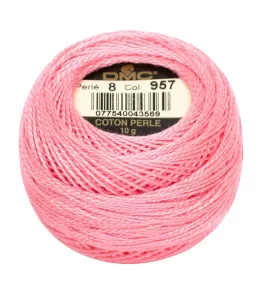 DMC Pearl Cotton Ball Size 8 87yd Light Coral