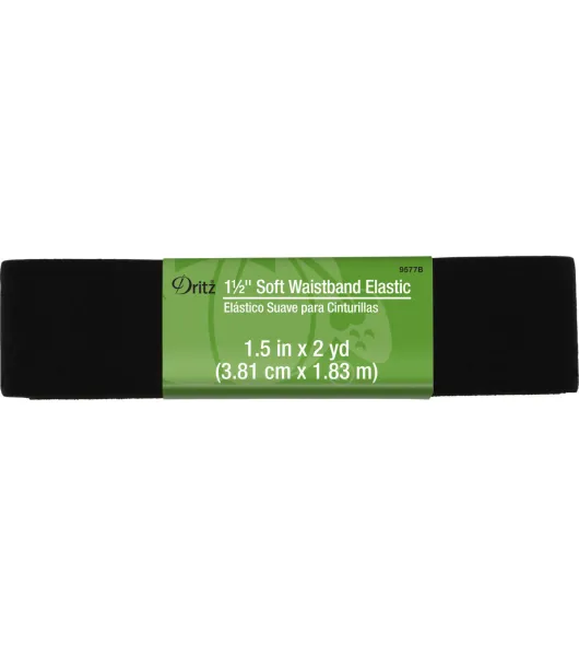 Dritz 1/2 Braided Elastic, 1.5 yd. 