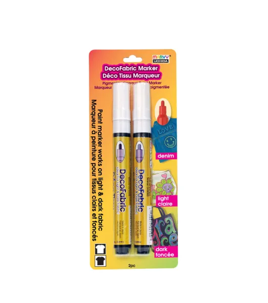  Marvy Uchida DecoFabric Glow In The Dark Marker Green : Arts,  Crafts & Sewing