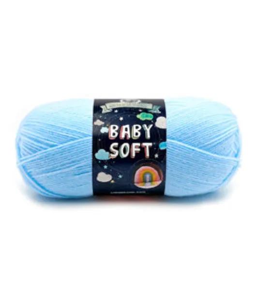 Lion Brand Jiffy Yarn Light Blue 105 Acrylic YBaby