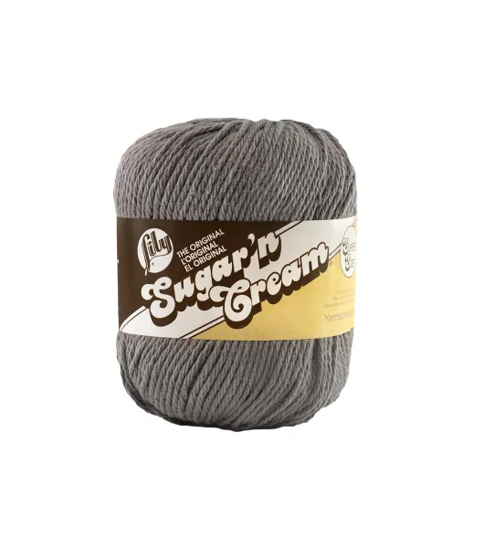 Lily Sugar'n Cream Yarn - Solids Super Size-Black, 1 count - City Market