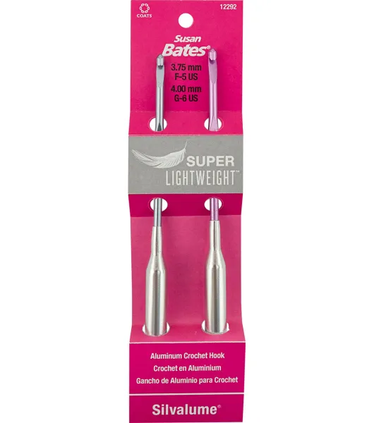 Susan Bates Crochet Hooks Silvalume Crochet Hooks Aluminum Crochet