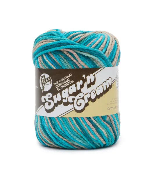 Lily Sugar'n Cream Yarn - Ombres-Coral Seas