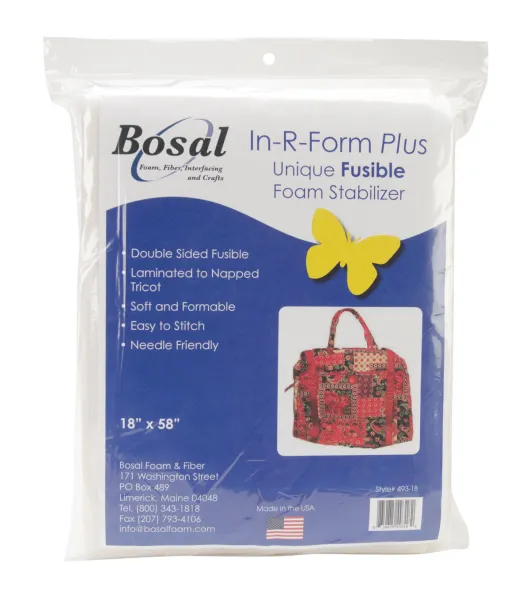 Bosal In-R-Form Plus Unique Fusible Foam Stabilizer Craft Supplies