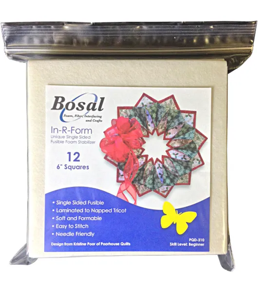 Bosal In-R-Form Single Sided Fusible Stabilizer 18 x 58 Black