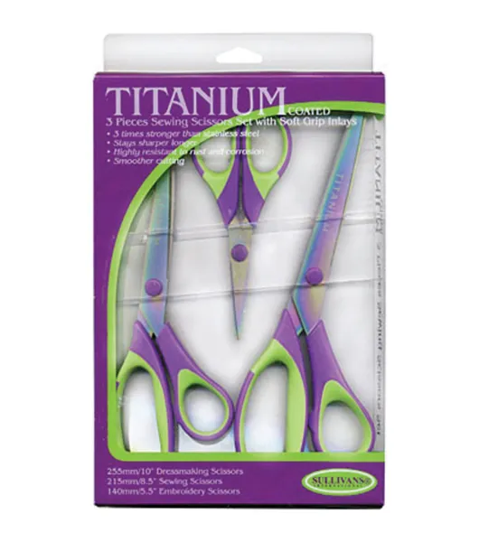 Fiskars 3pc Softgrip Titanium Scissors Set Purple by Fiskars | Joann x  Ribblr