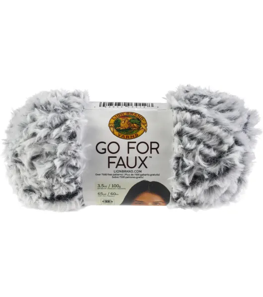 Crochet Faux Fur Pom Pom with Lion Brand Go For Faux Yarn