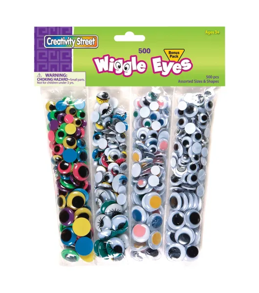 Creativity Street 500ct Multicolor Assorted Wiggle Eyes by Joann