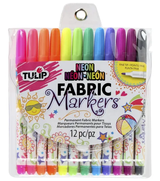 Tulip Writer Fabric Markers 2-Pkg-Black