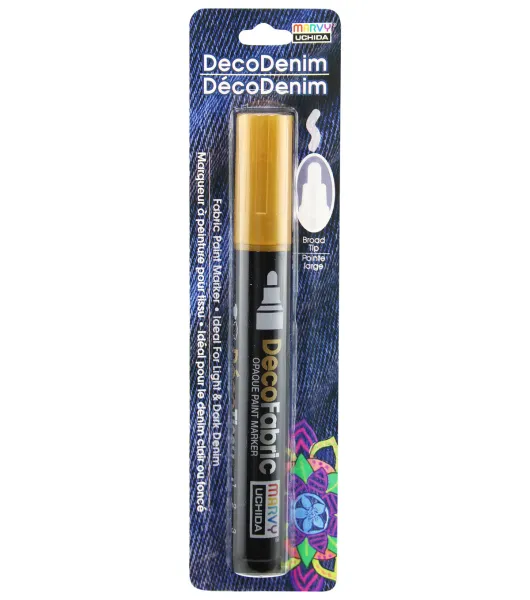 Marvy Uchida DecoFabric Opaque Paint Marker - White, Medium Tip