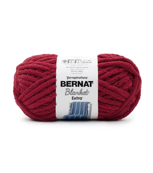 Bernat Blanket Big Ball Yarn Crimson