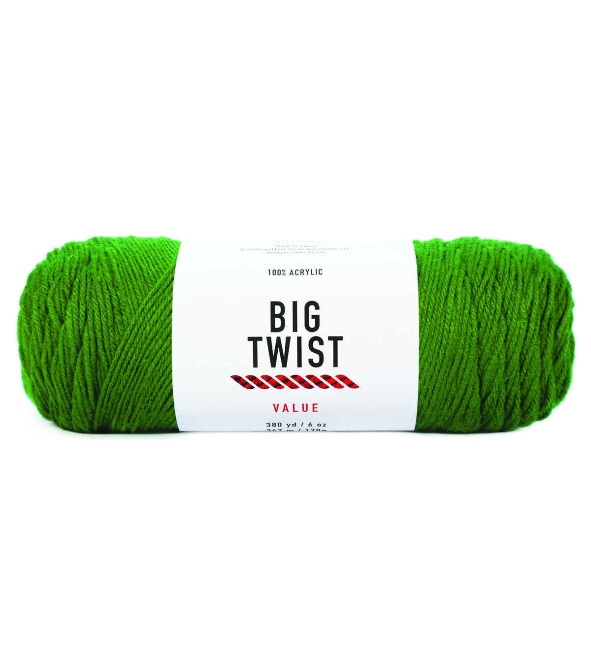 6oz Solid Medium Weight Acrylic 380yd Value Yarn by Big Twist by Big Twist