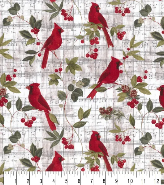 Cardinals Cotton Fabric 