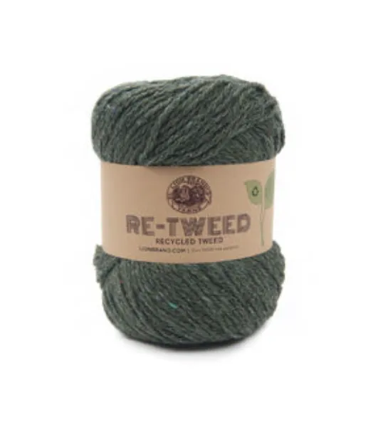 Wool Yarn Worsted Weight Tweed Yarn Lion Brand Fishermen's Wool