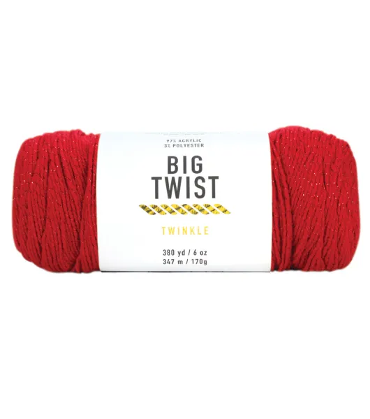 6oz Medium Weight Acrylic Blend 380yd Twinkle Yarn by Big Twist, JOANN in  2023