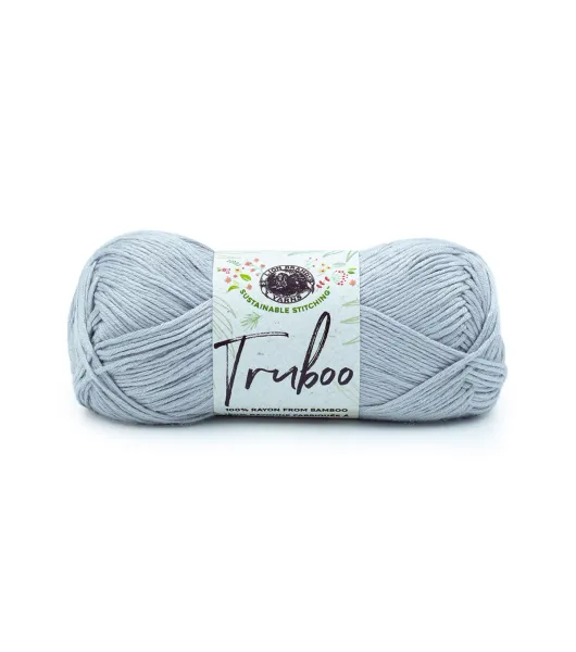 Lion Brand Truboo Yarn 100% Rayon From Bamboo Mushroom Lot Of 4