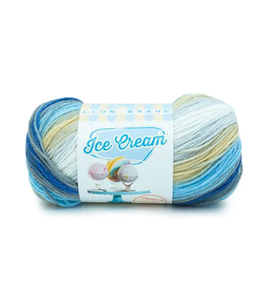 Lion Brand Cherries Jubilee Ice Cream Yarn (3 - Light), Free