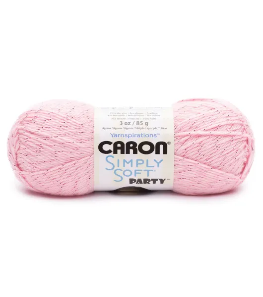 Caron Simply Soft Yarn, Soft Pink, 6 oz