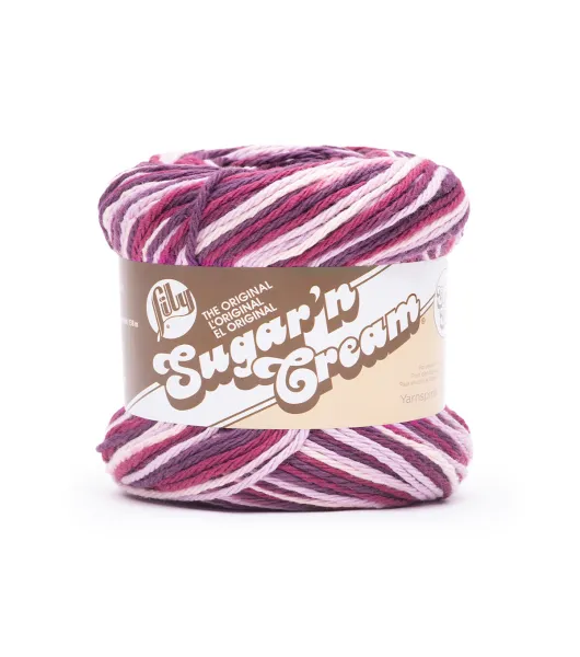 Sugar'N Cream Yarn - Solids-Hot Purple