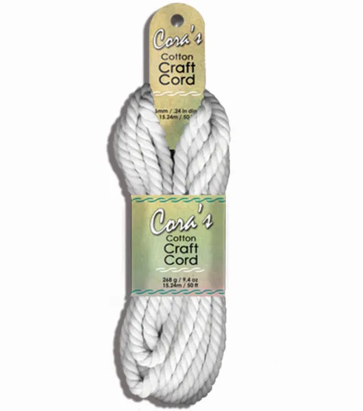 Twisted Macrame Cord 6 MM - Charcoal Black