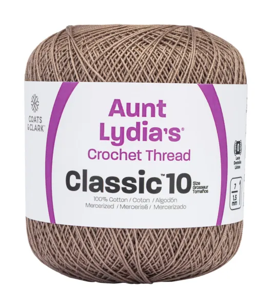 Aunt Lydia Classic Crochet Thread, Blacklight