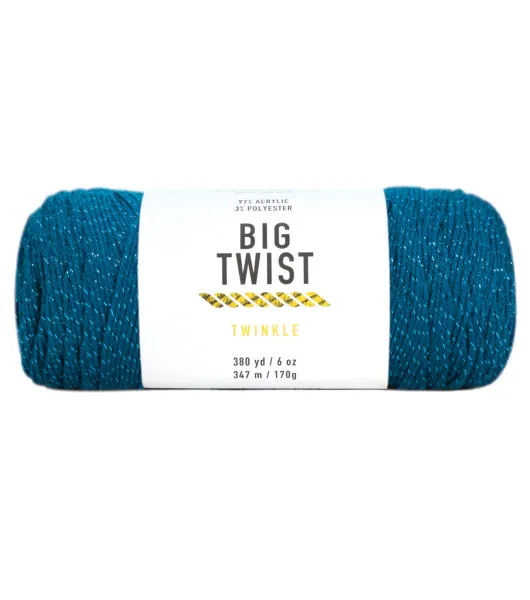 4pk Solid Cornflower Medium Weight Acrylic 380yd Value Yarn by Big Twist by  Big Twist | Joann x Ribblr