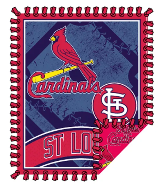 St. Louis Cardinals Plaid Fleece Fabric - MLB Fleece Fabric By The