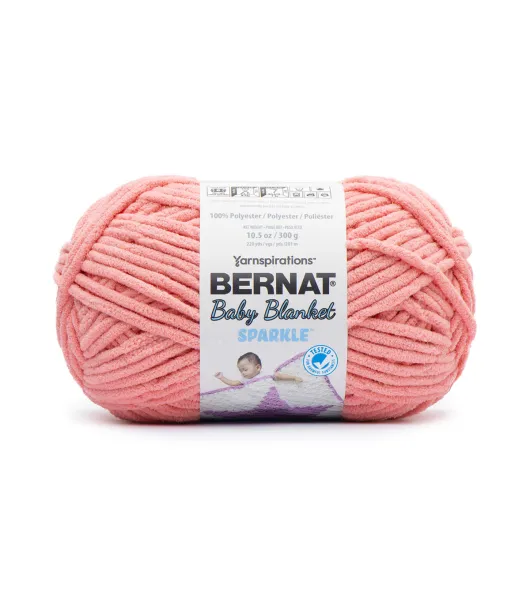 Bernat Big Ball Baby Sparkle Yarn - White - 10.5oz - Light…