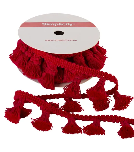 Simplicity Medium Pom Pom Trim 0.75'' Fuschia by Joann