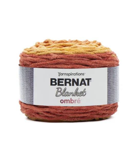 Bernat Blanket Ombre Yarn - Burgundy