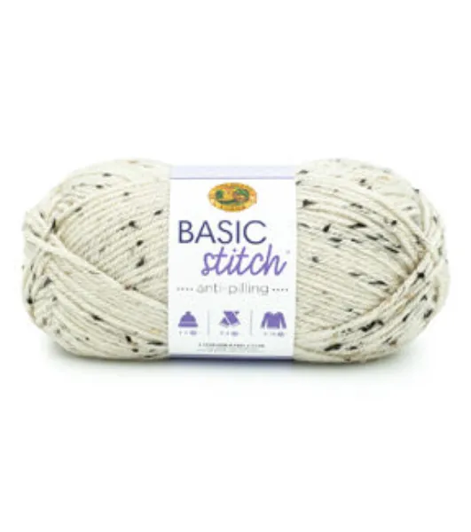 Lion Brand Yarn Basic Stitch Anti-Pilling Gold Heather 101 Lot Of 8 Brand  NEW