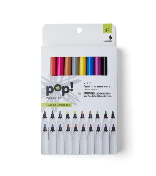 Washable Markers Felt Tip 20 Colors