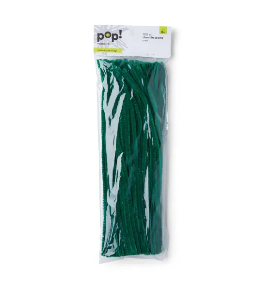 6mm Multicolor Assorted Chenille Stems 100pc by POP!