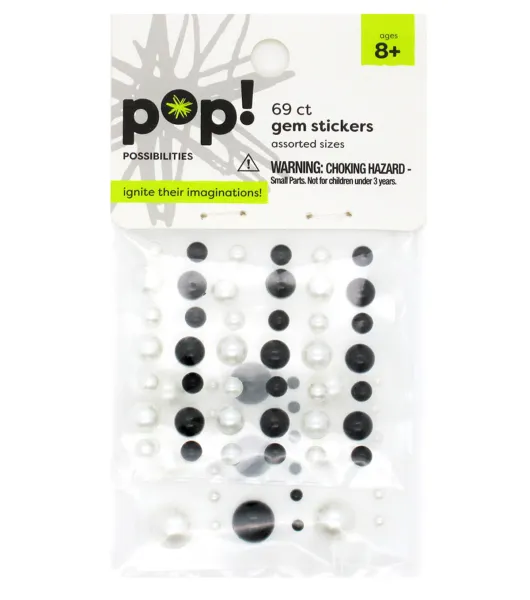 POP! Possibilities 160 pk Holographic Adhesive Foam Stickers - Hearts