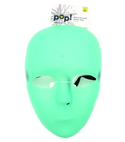 POP! Possibilities Glow in the Dark Full Face Plastic Mask by POP!