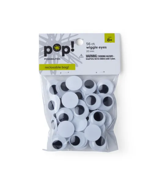 POP! Possibilities 56 pk 20mm Glue on Wiggle Eyes by POP!