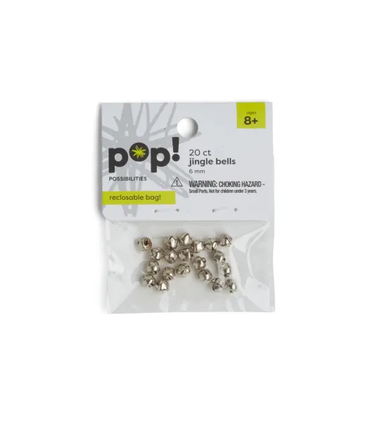 POP! Possibilities 9mm Metallic Pony Beads - Gold & Silver