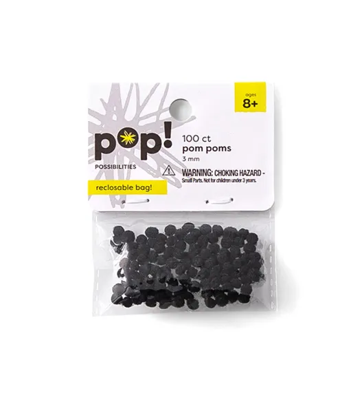 5mm Multicolor Assorted Pom Poms 100ct by POP!