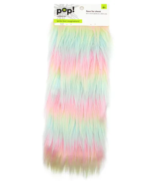 Rainbow Faux Fur Trim 2