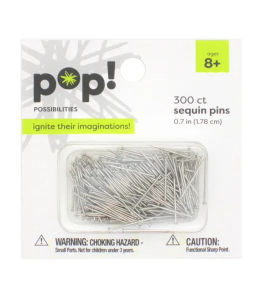 1” Silver Sequin Pins 300pk by POP! by POP! | Joann x Ribblr